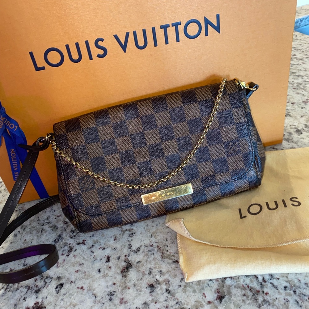 Louis Vuitton Favorite PM Damier Ebene Purse Bag